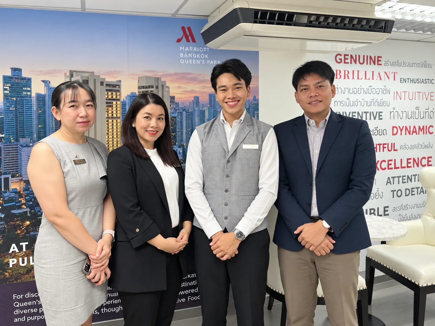 บรรยากาศการเรียนรู้และฝึกประสบการณ์ด้านการโรงแรมและงานบริการ