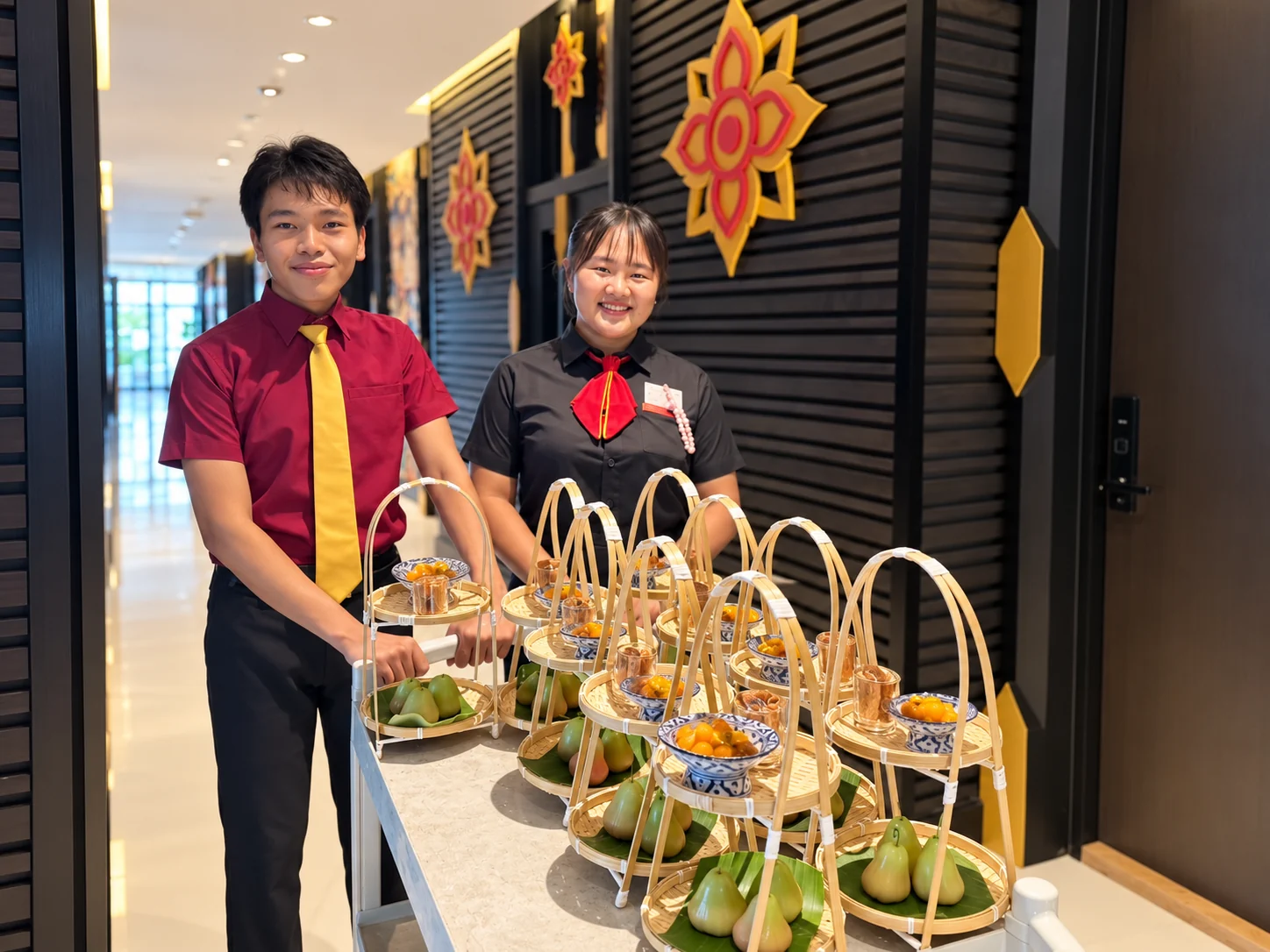 นักศึกษา C-FHI ฝึกปฏิบัติงานบริการภายใน The PBRU Heritage